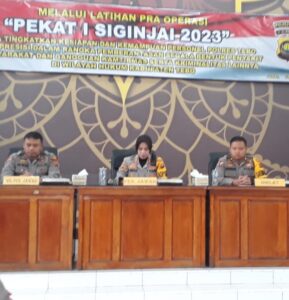 Polres Tebo Gelar Latihan Pra Operasi Pekat I Siginjai 2023