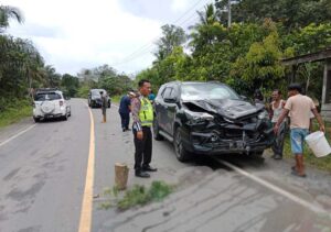 Mobil Yang Membawa Waka DPRD Tanjabbar Terlibat Lakalantas,1 Orang Meninggal Dunia