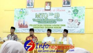 PJ Bupati Tebo H Aspan ST yang di Wakili Asisten I Lantik Dewan Hakim MTQ ke-19 Tingkat Kabupaten Tebo