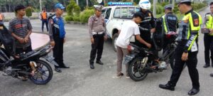 Satlantas Polres Tebo Tindak Tegas Balap Liar Dan Knalpot Blong