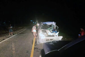 Tabrak Truck di Jalan Lintas Sumatera KM 04, Penumpang Pick Up Grand Max Tewas
