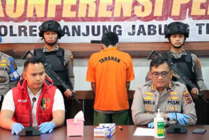 Polres Tanjab Timur Tangkap Pelaku Pembunuhan Sadis