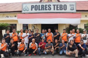Jalin Komunikasi dan Silaturahmi Bersama Insan Pers, Kapolres Tebo Gelar Coffee Morning