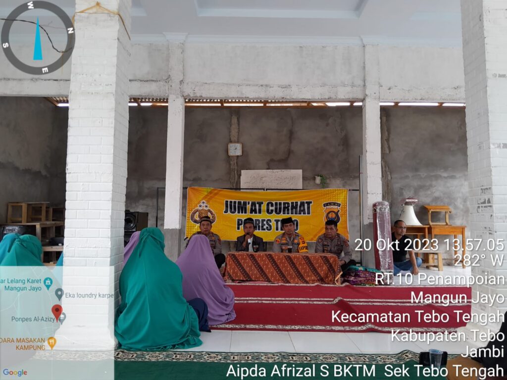 Kapolres Tebo AKBP I Wayan Arta Ariawan Gelar Jumat Curhat di Ponpes Tahfidzul Qur’an Al Azizy
