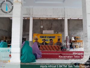 Kapolres Tebo AKBP I Wayan Arta Ariawan Gelar Jumat Curhat di Ponpes Tahfidzul Qur’an Al Azizy