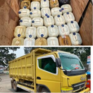 Polres Merangin Amankan 1 Truk Bawa 1.500 Liter BBM Ilegal, 2 Orang Ditahan