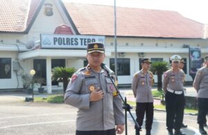 Satgas Operasi Mantap Brata Polres Tebo 2023-3024 Melaksanakan Patroli Skala Besar