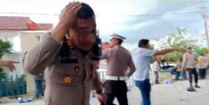 Aksi Demo Mahasiswa Ricuh, Kabag Ops Polres Kerinci Terluka