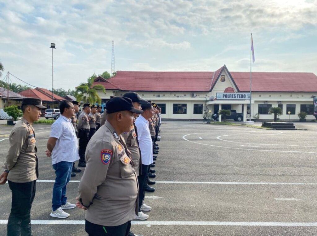 Dimulainya Tahapan Kampanye, Polres Tebo Apel Satgas Operasi Mantap Brata 2023