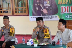 Kegiatan Jum,at Curhat Polres Tebo ke Ponpers AS Salam Rimbo Bujang
