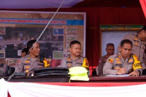 Cek kesiapan Pos Pangamanan dan Pos Pelayanan OPS Lilin 2023 Wilkum Polres Tebo