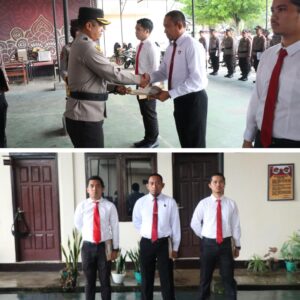 Berhasil Ungkap Kasus dan Raih Mendali : Kapolres Tebo Berikan Penghargaan kepada Personel Berprestasi