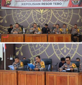 Rilis Akhir Tahun 2023 : Polres Tebo Ungkap Capaian Prestasi dan Rencana Keamanan untuk Tahun Mendatang
