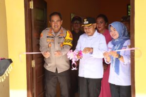 Kapolres Tebo Bersama Ketua Bhayangkari Gelar Syukuran dan Selamatan Ruang Kelas TK dan Ruang Kerja Bhayangkari