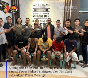 Komplotan Specialis Pencuri Baterai CDC PT. Telkomsel Tak Berkutik Saat Diringkus Tim Opsnal Sat Reskrim Polres Merangin