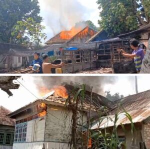 Di Duga Korsleting Listrik, Rumah Milik M Zuhdi Hangus Terbakar