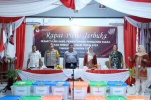 Rapat Pleno Terbuka Rekapitulasi Hasil Pemilu 2024 di Kabupaten Tebo Berlangsung Damai