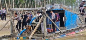 Penindakan PETI di Dusun Bungkal, Polres Tebo Berhasil Mengamankan Barang Bukti