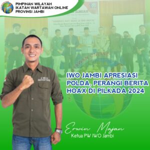 Apresiasi Polda Jambi, IWO Siap Lawan Hoax di Pilkada Serentak 2024
