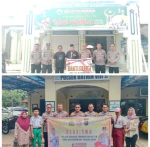 Bakti Sosial Polsek Bhatin VIII: Wujud Kepedulian dan Kebersamaan pada HUT Bhayangkara ke-78