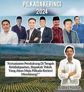 Pilkada Kerinci Masih abu abu: Antusiasme Pendukung Di Tengah Ketidakpastian, Siapakah Yang Akan Berlayar?
