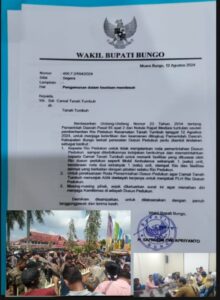 Berdasarkan Surat Wakil Bupati Bungo Nomor : 400.7.2/594/2024, Akhirnya Kades Padukun Di Nonaktifkan