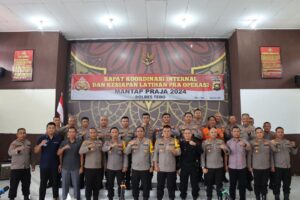 Jelang Pilkada Serentak, Polres Tebo Gelar Rapat Koordinasi dan Latihan Pra Operasi Mantap Praja 2024