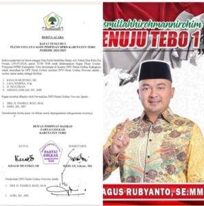 Gerakan KPB : Golkar Harus Hati-hati Menetapkan Ketua DPRD Tebo