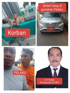 Pengemudi Mobil Plat Merah BH 1046 A Keroyok Suami Wartawati di Jalan Umum