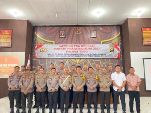 Polres Tebo melaksanakan Lat Pra OPS Operasi Mantap Praja Siginjai 2024
