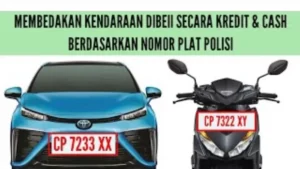 Ini Letak Perbedaan Pelat Nomor Kendaraan Beli Kredit dan Cash, Simak