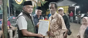 Temenggung Apung Bersama Tim Pemenangan Desa Muara Kilis Siap Menangkan Agus-Nazar
