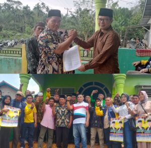 Khidmad Pengukuhan Tim Kerja Khusus Pasar Rajo, Meskipun Dibawah Guyuran Hujan