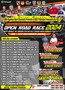 Pemuda Pancasila Kabupaten Merangin Adakan Road Race Di Sirkuit NP ARBORETUM RIO ALIF Dusun Mudo Bangko
