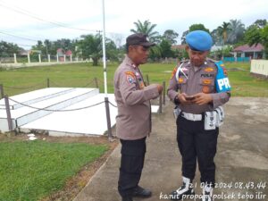Sipropam Polres Tebo Gelar Gaktiplin di Polsek Tebo Ilir