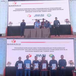 Teken MoU, IWO Jambi dan Bawaslu Siap Kolaborasi Awasi Siber