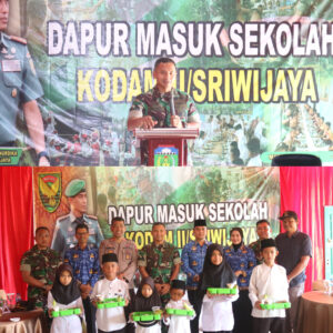 Jum’at Berkah, Kodim 0416/ Bute Lanjutkan Dapur Masuk Sekolah