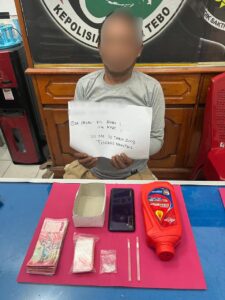 Residivis Bandar Narkoba Berhasil Di Tangkap Satresnarkoba PolresTebo, Sita Barang Bukti Sabu Seberat 1,61 Gram