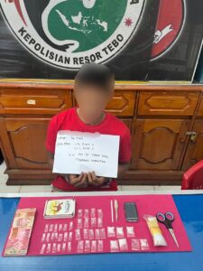 Ungkap Kasus : Satresnarkoba Polres Tebo Berhasil Tangkap 1 Pelaku Pengedar Narkoba di Kecamatan VII Koto