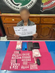 Satresnarkoba Polres Tebo  Berhasil Tangkap 1 Pengedar Sabu di Tebo Ilir