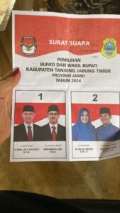 Heboh Surat Suara Sudah Tercoblos 02 Dilla – Muslimin, Diduga Sebarkan Berita Hoax