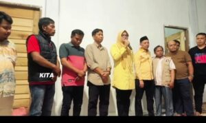 Paslon 02 Tanjab Timur, Dillah Hikmah Sari-Muslimin Tanja Gelar Konferensi Pers Atas Hasil Real Count