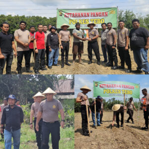Polres Tebo Berikan Bibit Jagung di Tengah Ilir, Dukung Program Ketahanan Pangan