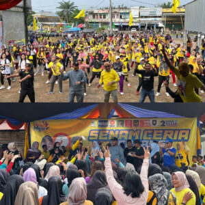 Dikomandoi Adi SK Senam Ceria Agus-Nazar Meriah