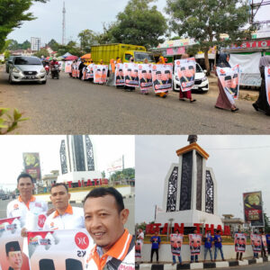 Sapa Warga, PKS Tebo Gelar Flashmob mengajak masyarakat mendukung pasangan yang diusung PKS