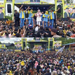 Kempanye Akbar Paslon Agus-Nazar Dipadati Puluhan Ribu Massa