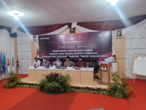 KPU Tanjab Timur Resmi Tetapkan Dilla – Muslimin Sebagai Pasangan Bupati dan Wakil Bupati periode 2024-2030