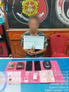 Satresnatkoba Polres Tebo Berhasil Ungkap Kasus Peredaran Narkotika di Desa Pelayang