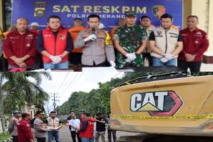 Baru 12 Hari Jabat Kapolres Merangin, AKBP Roni Tangkap 8 Pelaku dan 1 Unit Alat Berat