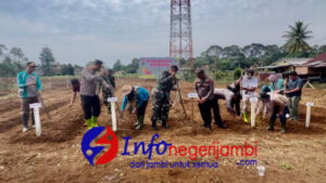 Polsek Sarolangun Launching Gugus Tugas Polri Dukung Ketahanan Pangan